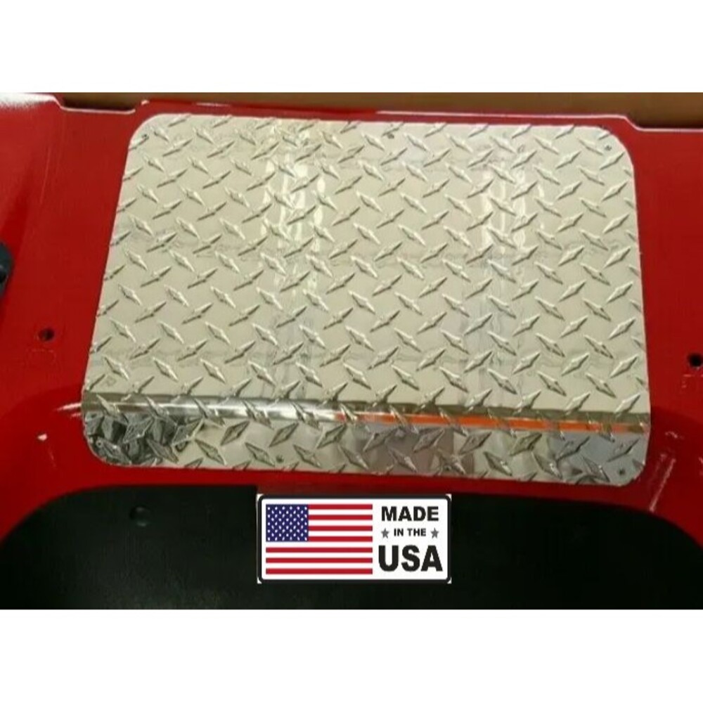 Club Car DS Golf Cart Diamond Plate Polished Access Panel 1982 and up Made USA